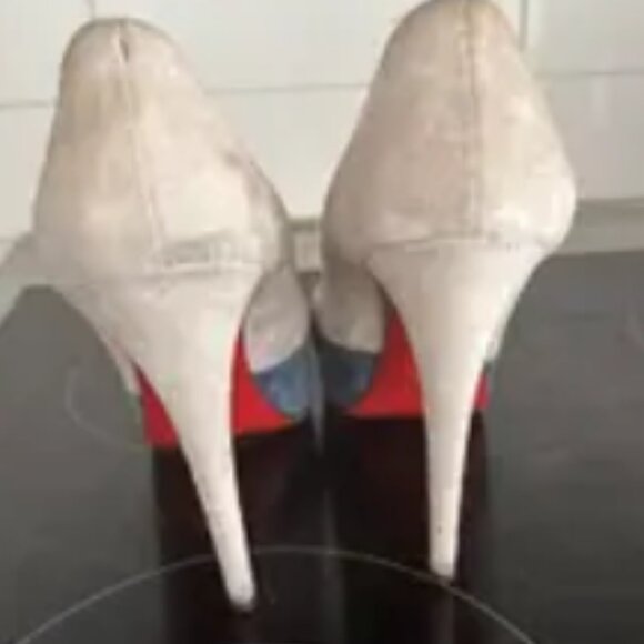 FAIR WORN Christian Louboutin Heels  40EU  Multicolour, Suede - Picture 6 of 7